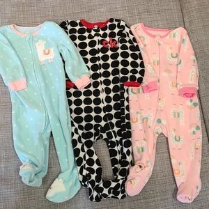 Girls fleece pajamas